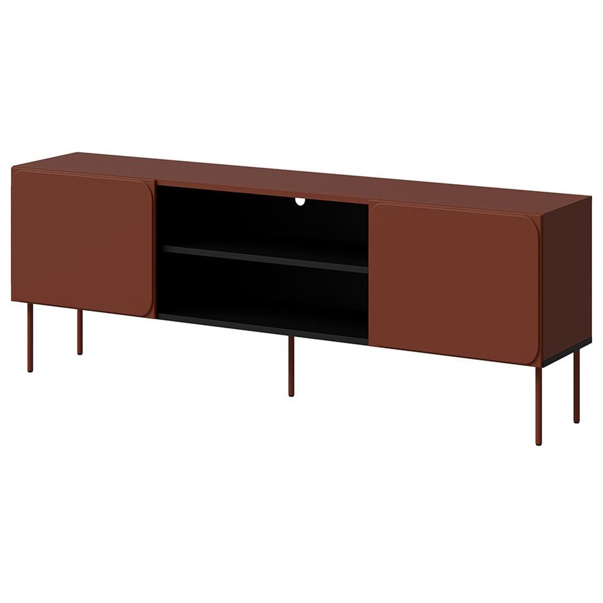 Voir la diapositive 1 : BEST MOBILIER Elvis - meuble tv 200 cm - 2 portes et 2 niches