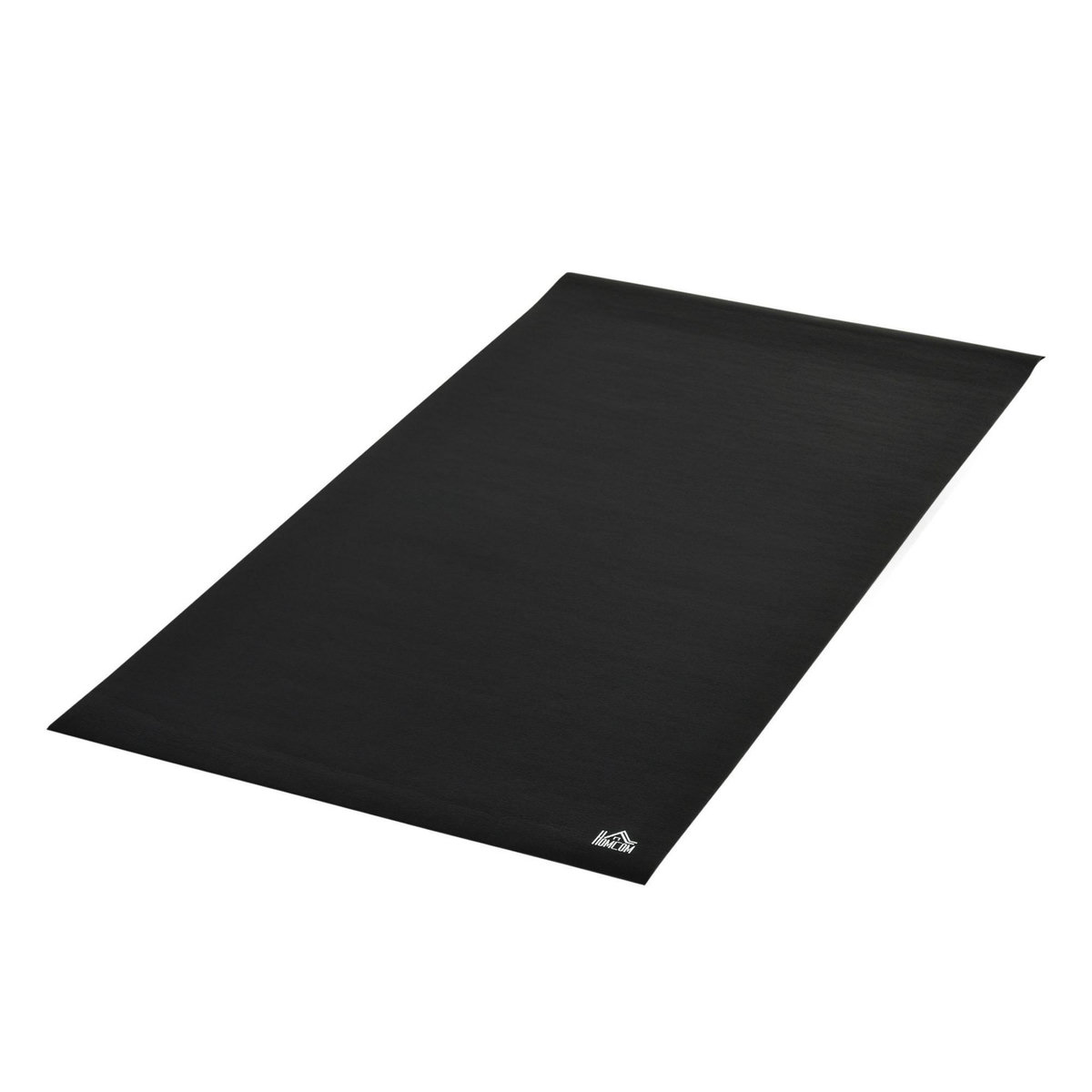 HOMCOM Tapis de protection Fitness grand confort dim. 180L x 90l x 0,6H cm PVC noir