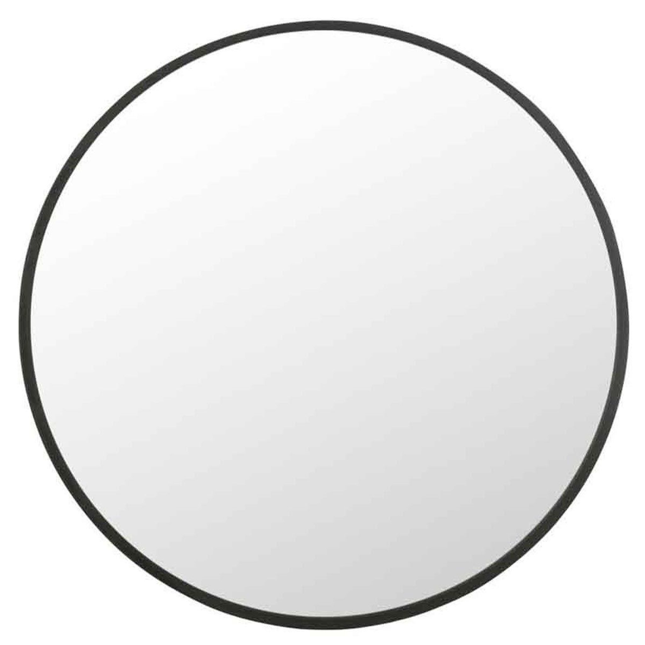 J-LINE Miroir mural design  matazo  110cm noir mat