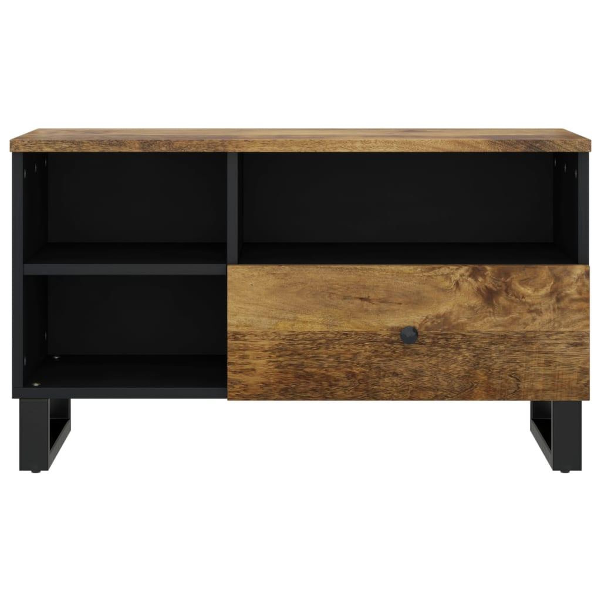 Voir la diapositive 4 : VIDAXL Meuble TV 80x33x46 cm bois de manguier et d'ingenierie