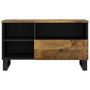 Voir la diapositive 4 : VIDAXL Meuble TV 80x33x46 cm bois de manguier et d'ingenierie