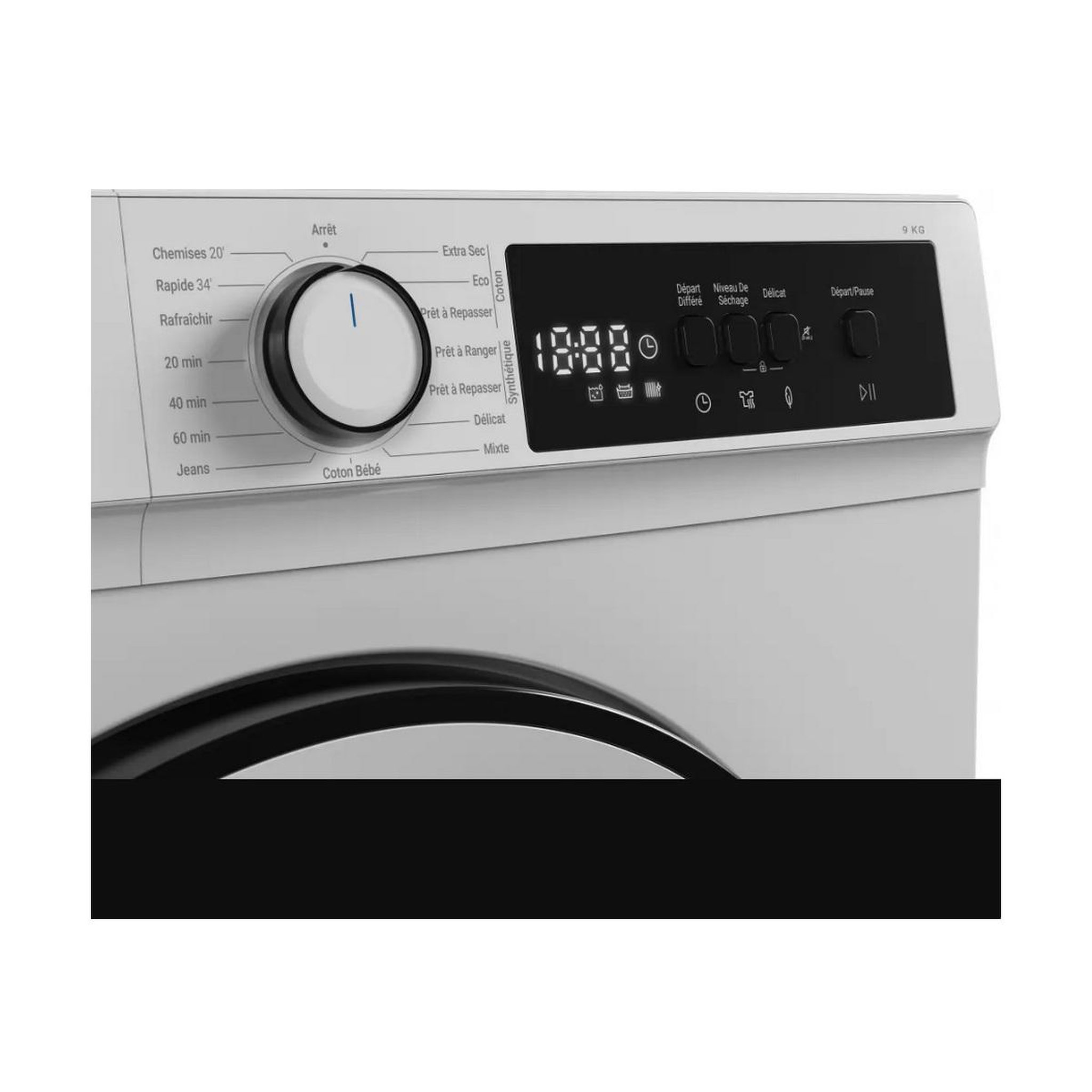 Voir la diapositive 3 : Daewoo Sèche-linge pompe à chaleur 60cm 9kg blanc - TD-B9GP1WE0