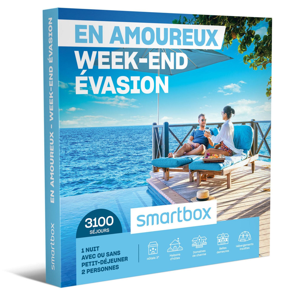 Smartbox En amoureux - Week-end évasion - Coffret Cadeau Séjour