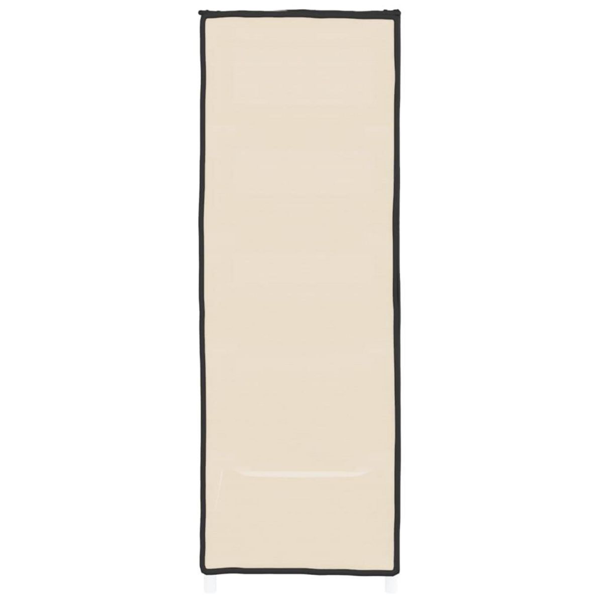 VIDAXL Armoire a chaussures Creme 60x28x90 cm Tissu