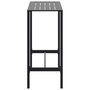 Voir la diapositive 5 : VIDAXL Table de bar noir 100x50x110 cm acier enduit de poudre