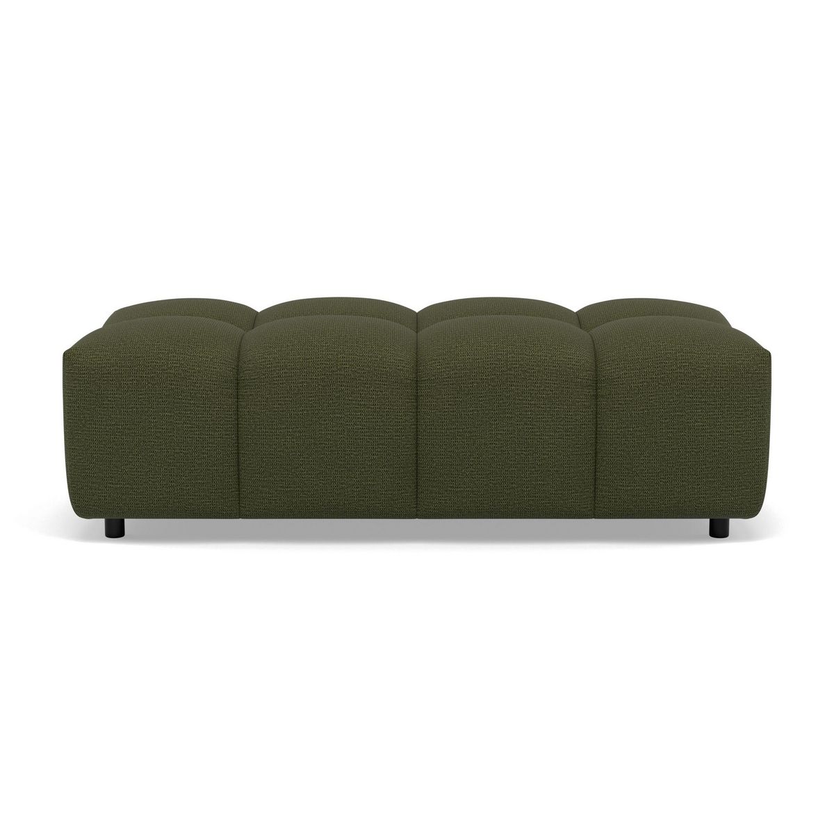 LISA DESIGN Adelaide - pouf en tissu texturé