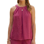 Vero Moda Top Fuchsia Femme Vero Moda Evalina. Coloris disponibles : Rose