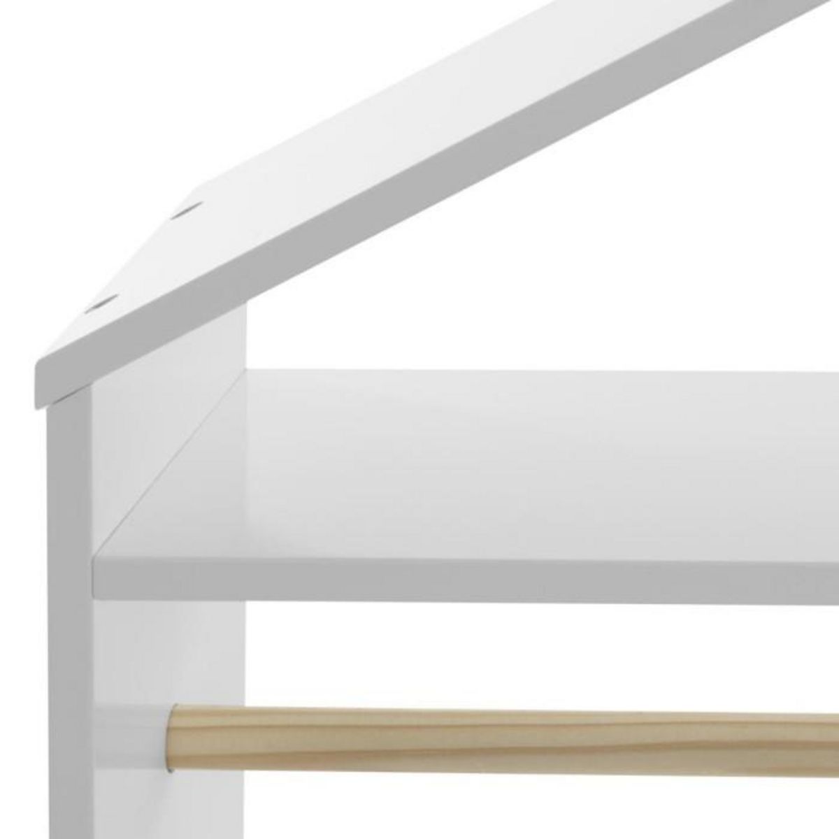 Atmosphera Kids Penderie à Roulettes Enfant  Brad  120cm Blanc