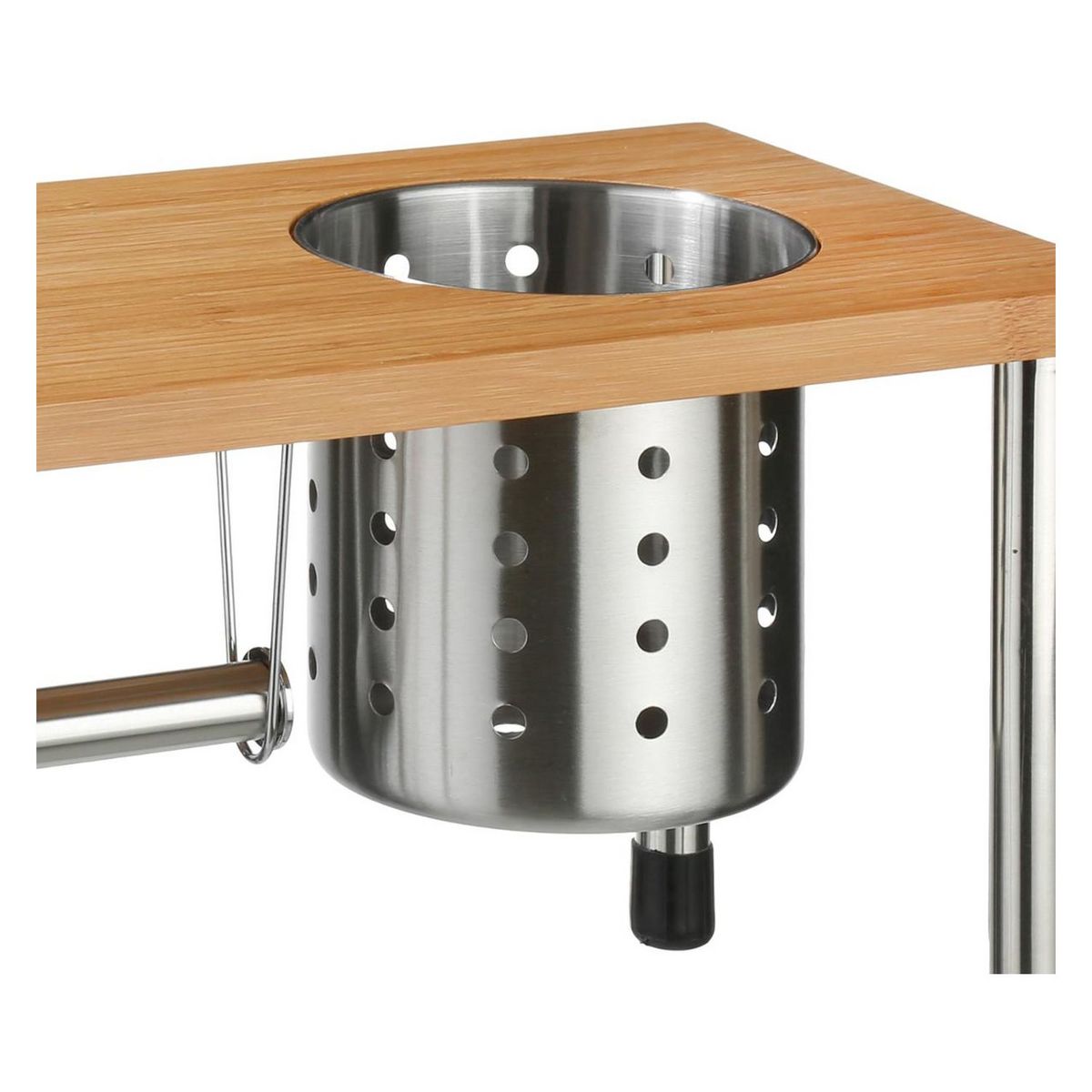 Étagère d'évier en bambou 3 en 1 