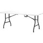 Voir la diapositive 4 : Table de jardin pliante 180x74x74cm résine blanc 