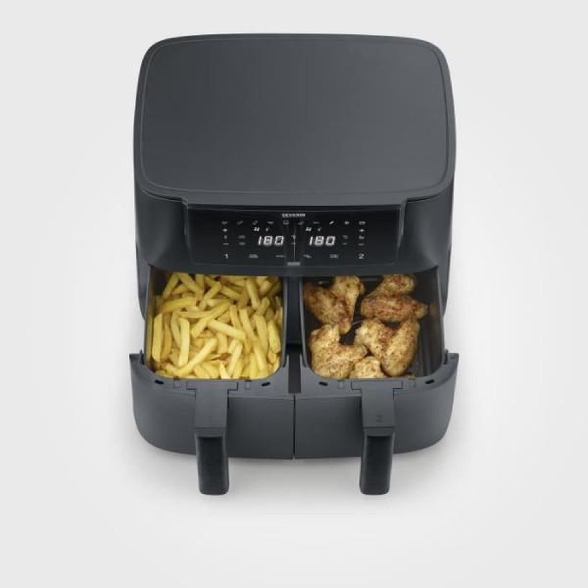 Voir la diapositive 5 : SEVERIN Friteuse Electrique  a air chaud - SEVERIN - Airfryer FR2463 - Capacité 8 L - Double cuve - 10 programmes - 2600 W