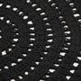 LABEL51 LABEL51 Tapis tricote Coton Rond 150 cm Noir