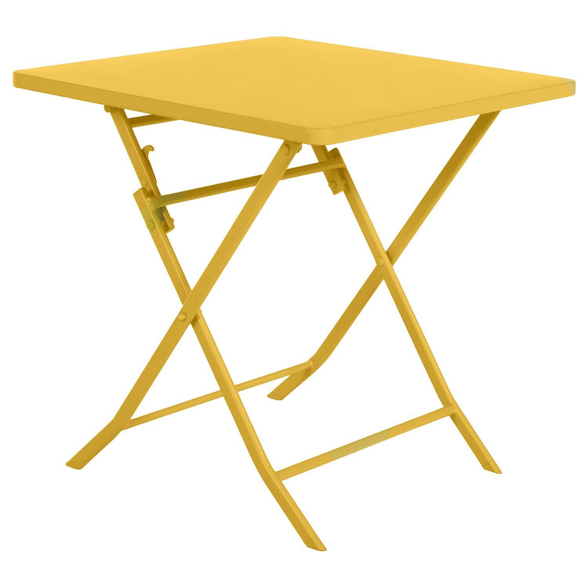 Voir la diapositive 1 : HESPERIDE Table de jardin pliante carrée Greensboro - 2 Places