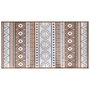 Voir la diapositive 2 : VIDAXL Tapis d'exterieur marron et blanc 80x150 cm design reversible