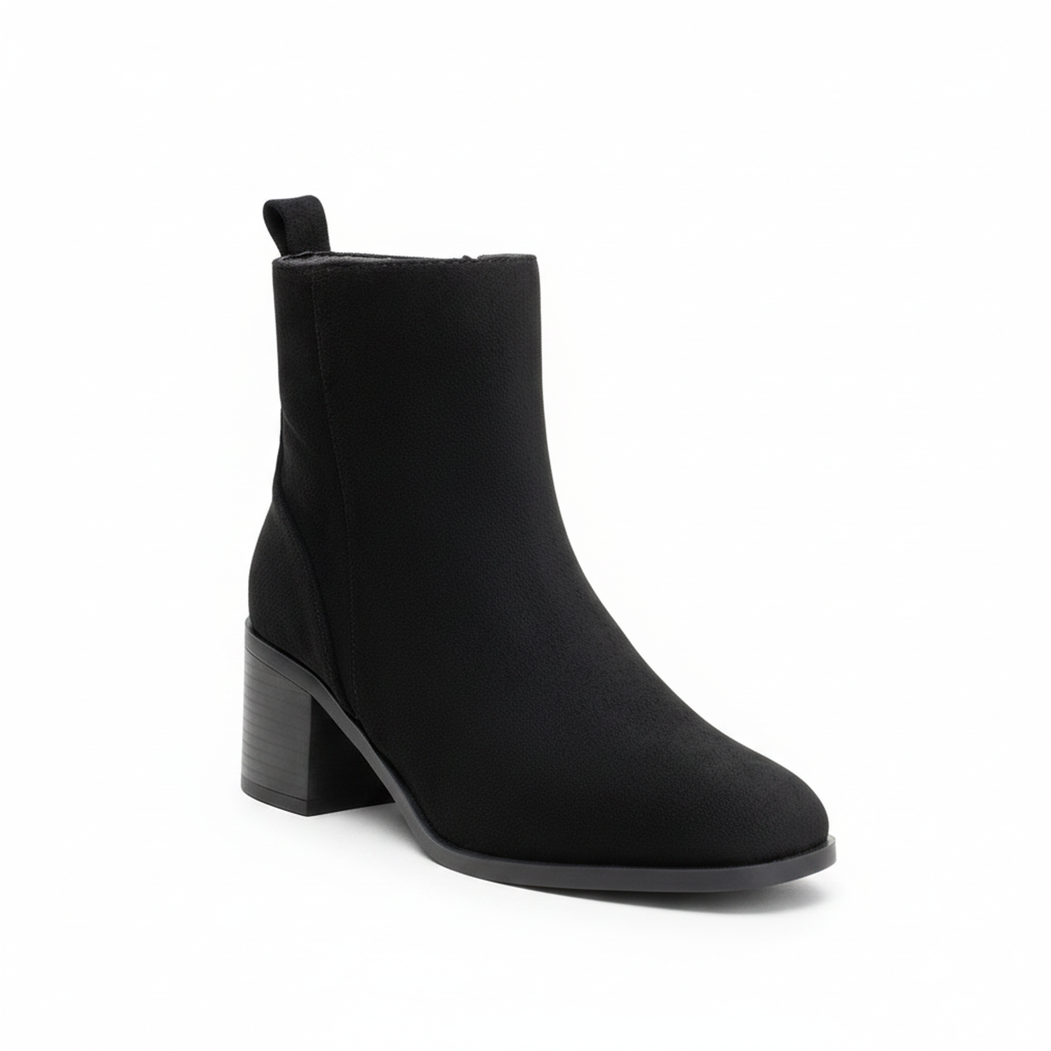 Voir la diapositive 1 : OZABI Ozabi bottines femme suédine zippée talon bloc 5 cm bout arrondi