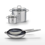 ELO Lot 2 Poêles céramiques 24/32 cm Elo Profi Therm Platinum et 2 Faitouts 20/26 cm