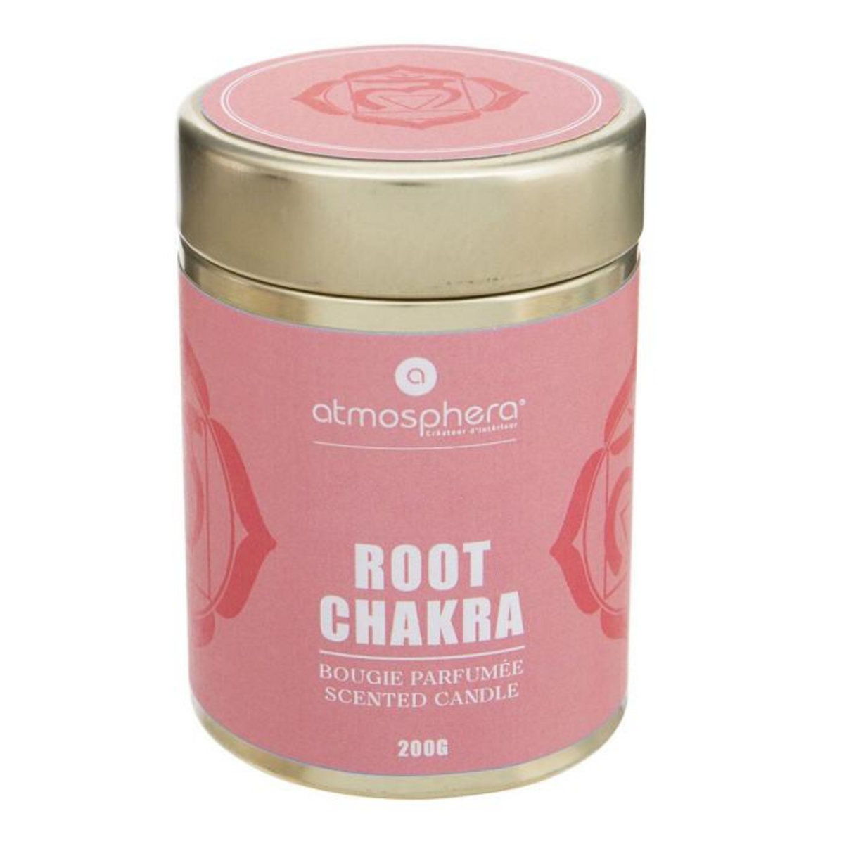 ATMOSPHERA Bougie Parfumée  Chakra  200g Rouge Racine