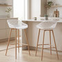 Voir la diapositive 2 : IDIMEX Lot de 2 tabourets de bar IREK, en plastique