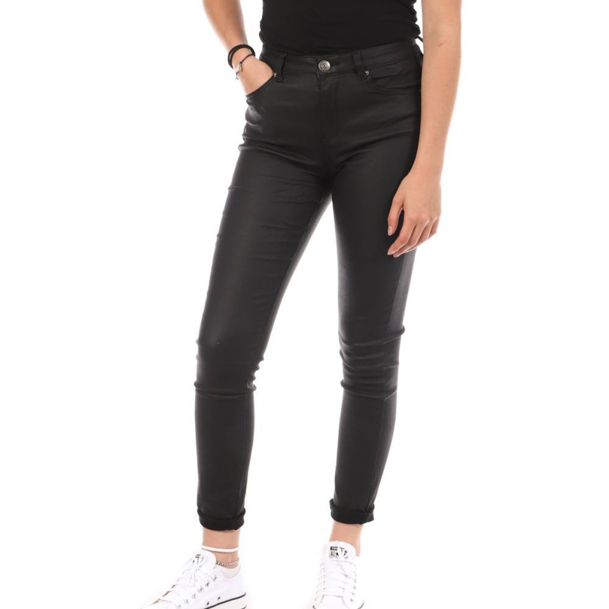 MONDAY PREMIUM Pantalon Noir Femme Monday Premium 9962