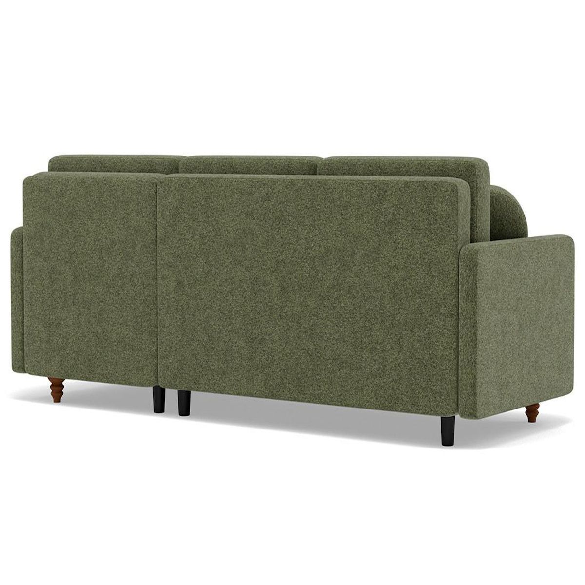 BEST MOBILIER Calypso - canapé d'angle réversible 4 places convertible avec coffre en tissu