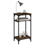 Voir la diapositive 4 : VIDAXL Table d'appoint Chene fume 40x30x75 cm Bois d'ingenierie