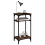 Voir la diapositive 4 : VIDAXL Table d'appoint Chene fume 40x30x75 cm Bois d'ingenierie
