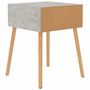 Voir la diapositive 5 : VIDAXL Tables de chevet 2 pcs Gris beton 40x40x56 cm Bois d'ingenierie