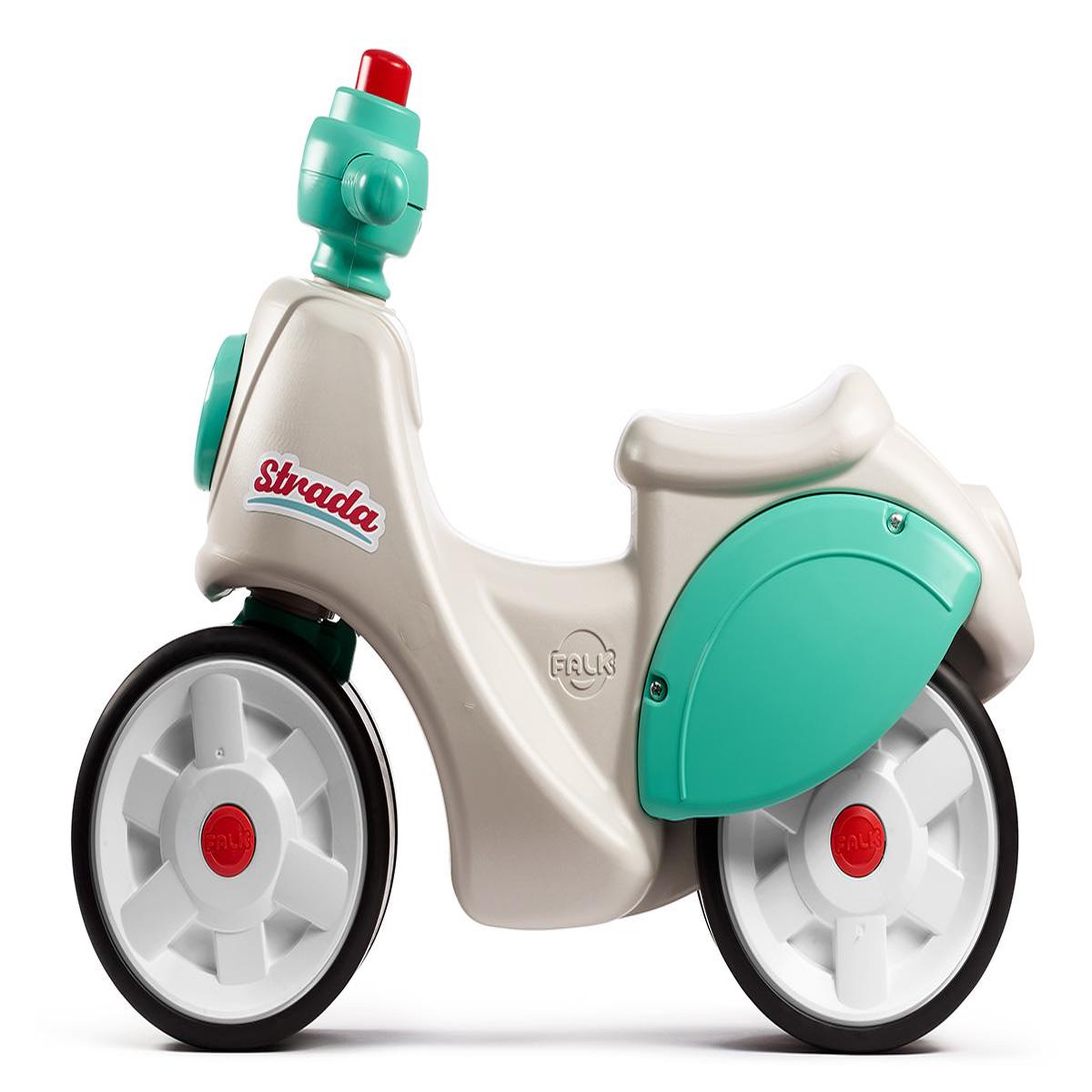 Voir la diapositive 2 : FALK Porteur enfant Scooter Strada Crème et Vert 1 à 3 ans - Falk
