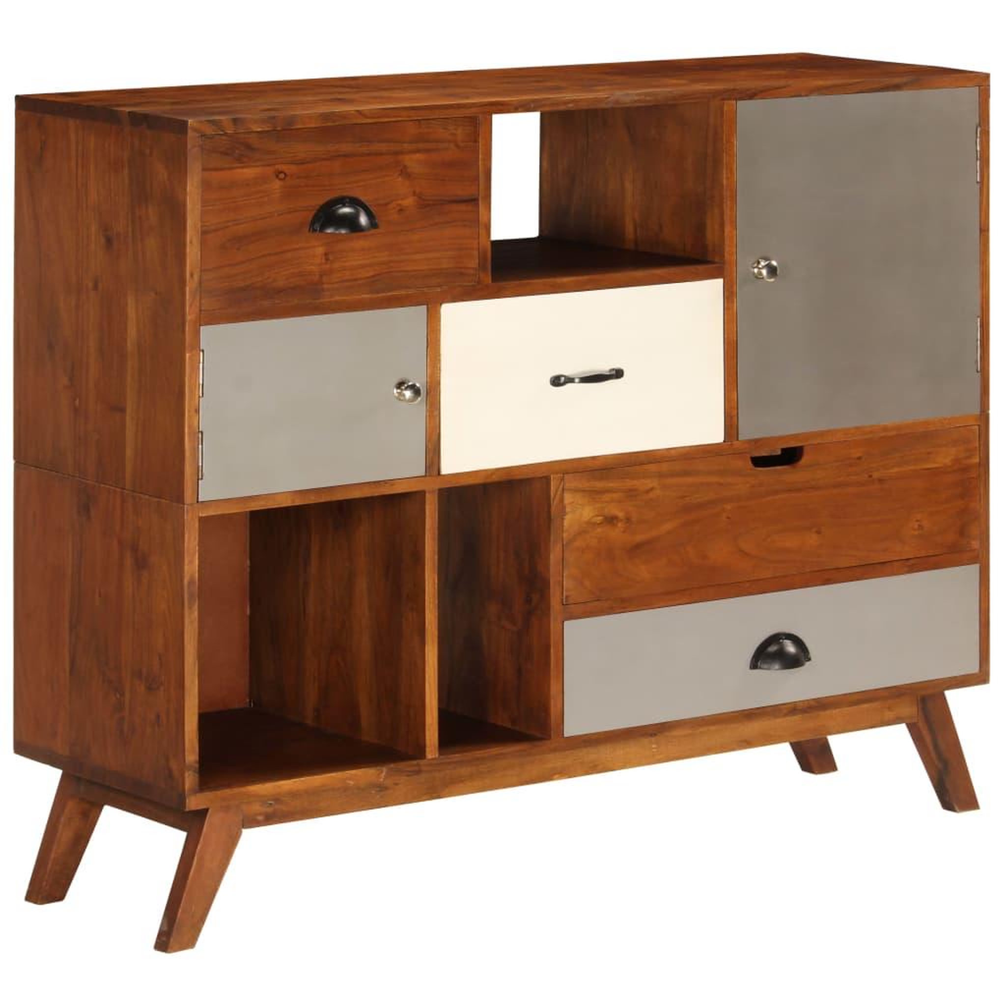 Voir la diapositive 2 : VIDAXL Buffet 115x35x86 cm bois solide d'acacia