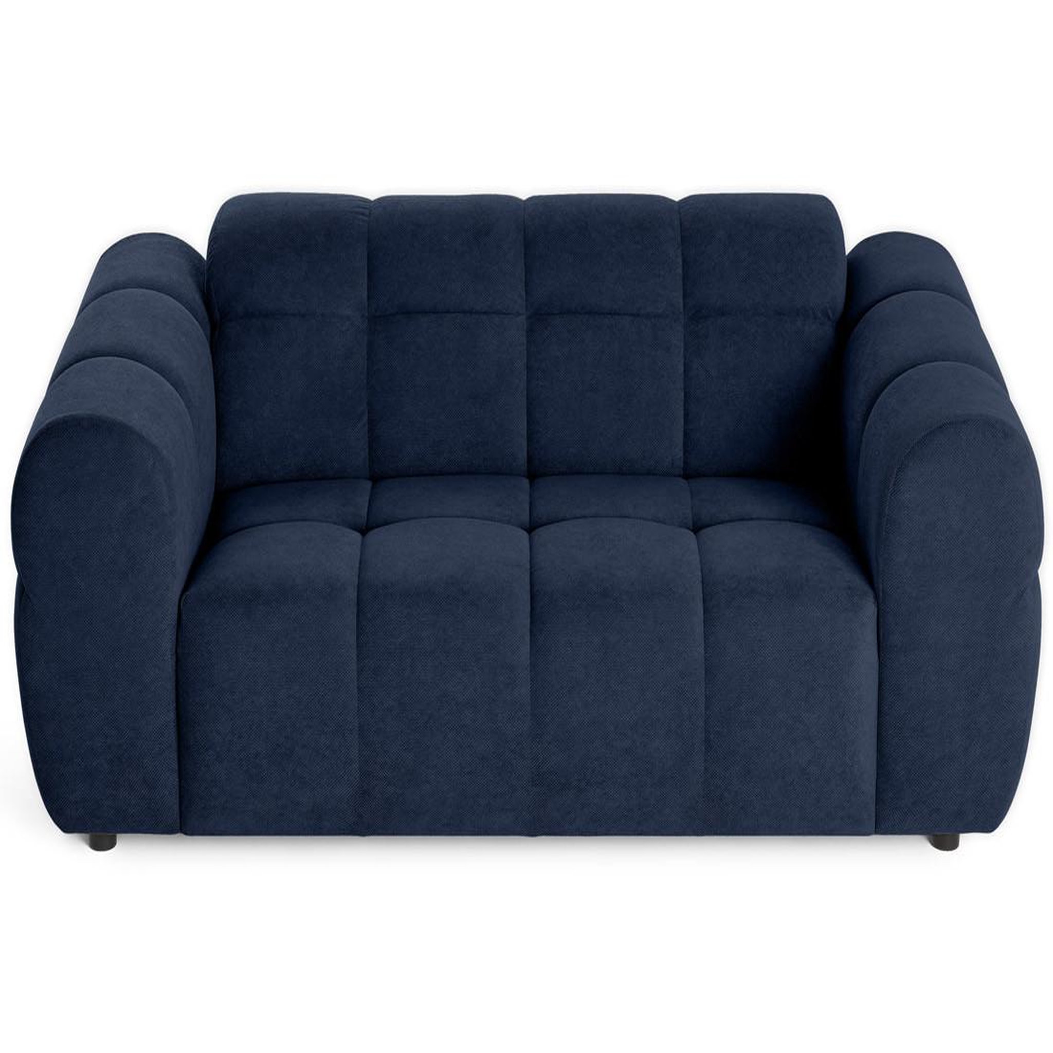 Voir la diapositive 3 : BEST MOBILIER Ray - canapé droit 2 places en tissu texturé