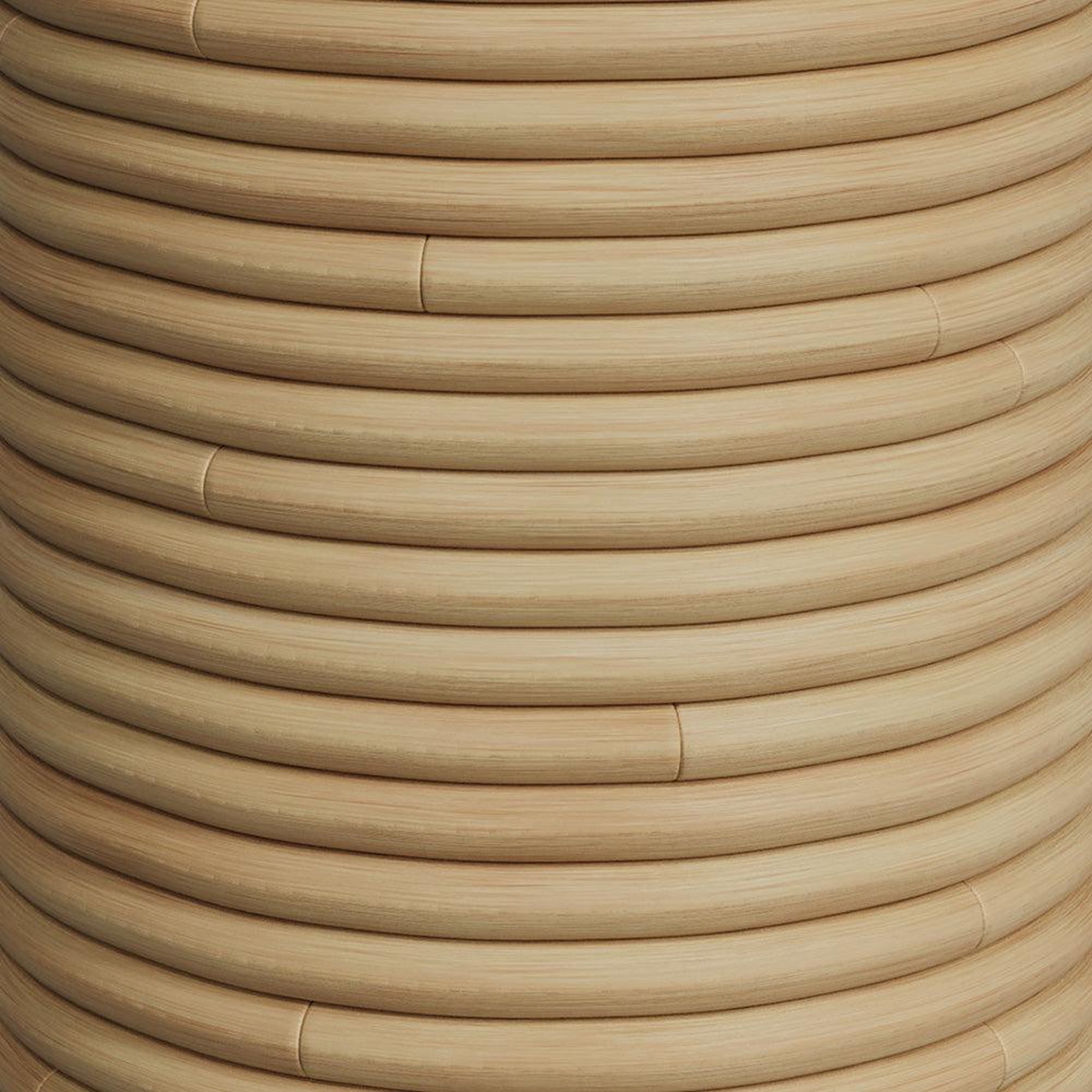 Voir la diapositive 6 : MAISON PAVANE Tabouret en rotin et tissu crème h 43 cm-théa