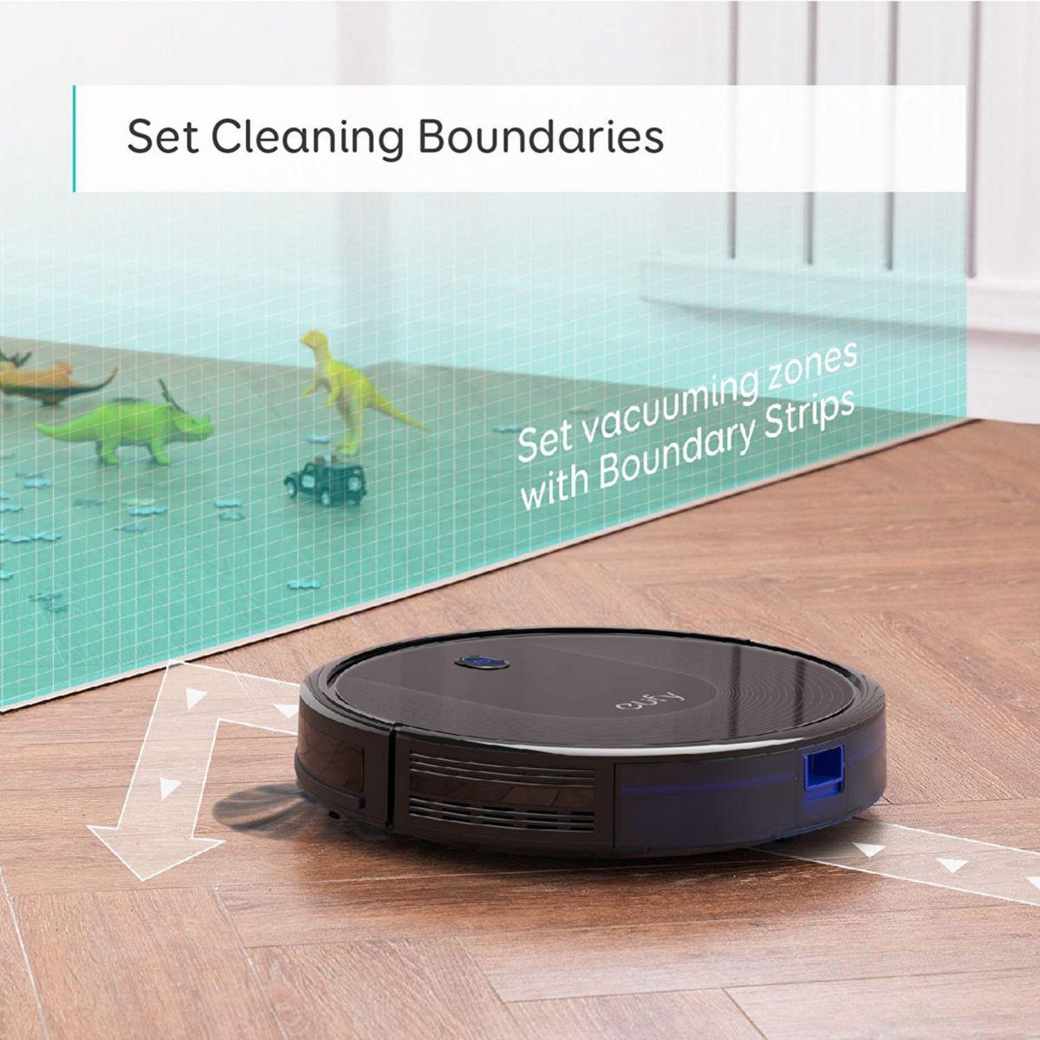Voir la diapositive 3 : EUFY Mur virtuel délimitation magnétique x2 zones interdites robovac 35c l70