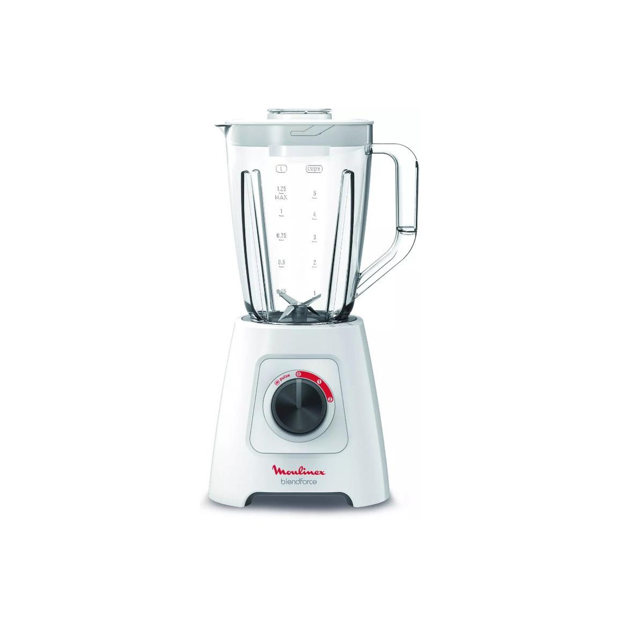 Voir la diapositive 1 : MOULINEX Blender 2l 600w blanc - LM420110