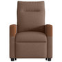 Voir la diapositive 5 : VIDAXL Fauteuil de massage inclinable Marron Tissu