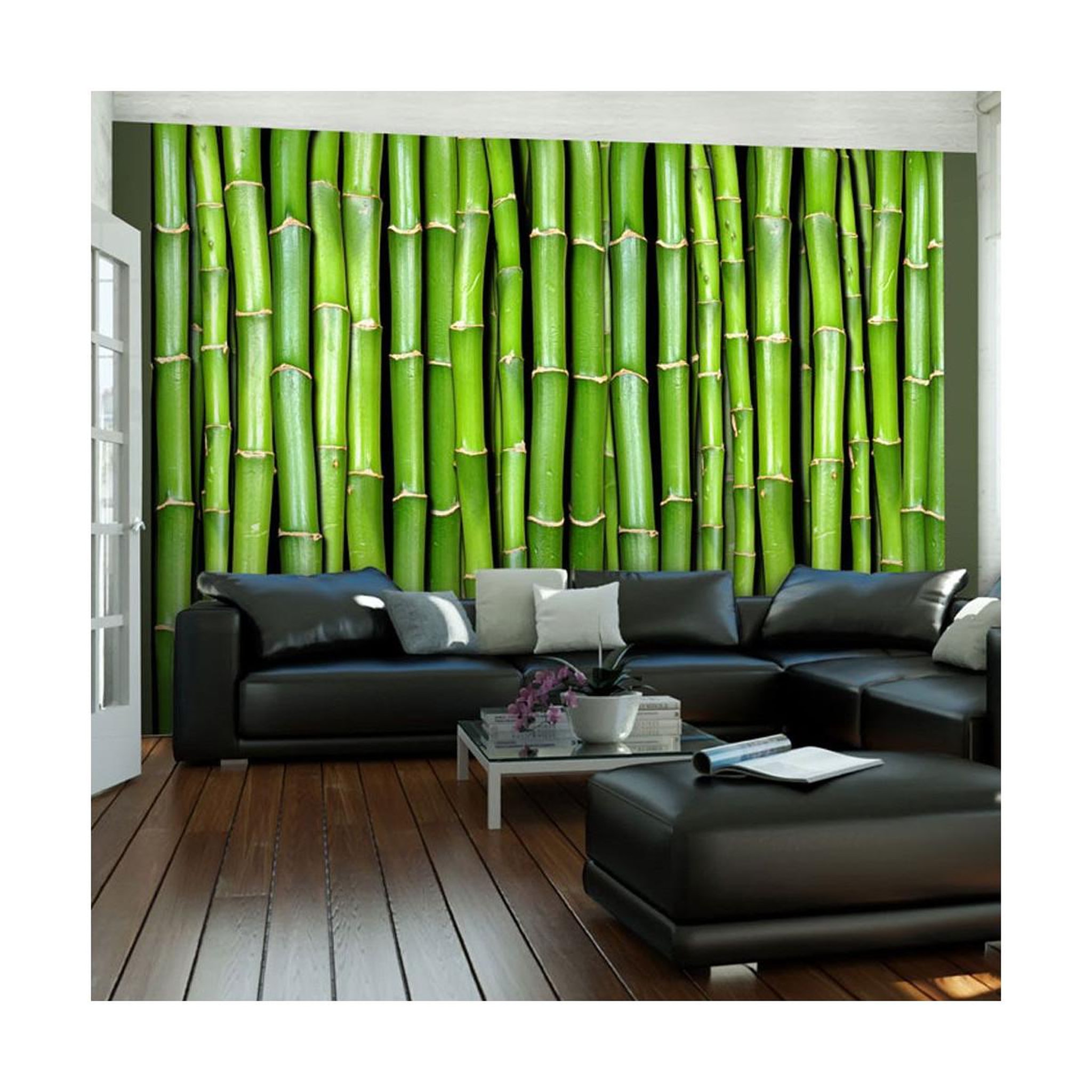Paris Prix Papier peint  mur vert bambou. Coloris disponibles : Multicolore
