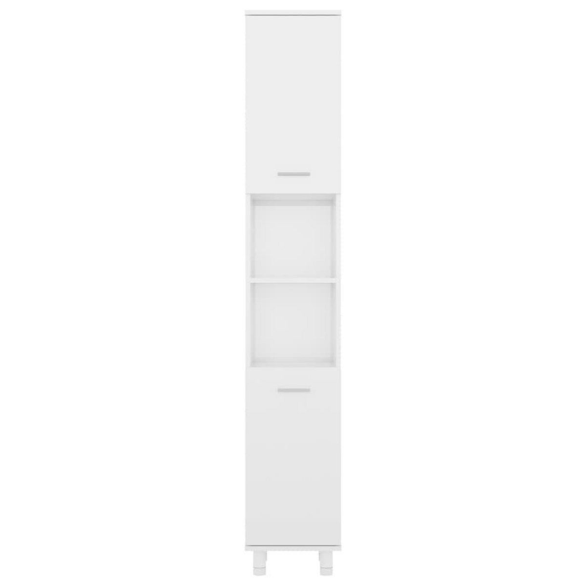 VIDAXL Armoire de salle de bain Blanc brillant Bois d'ingenierie