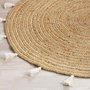 Voir la diapositive 2 : Douceur d'Intérieur Tapis rond 120 cm jute Shira blanc