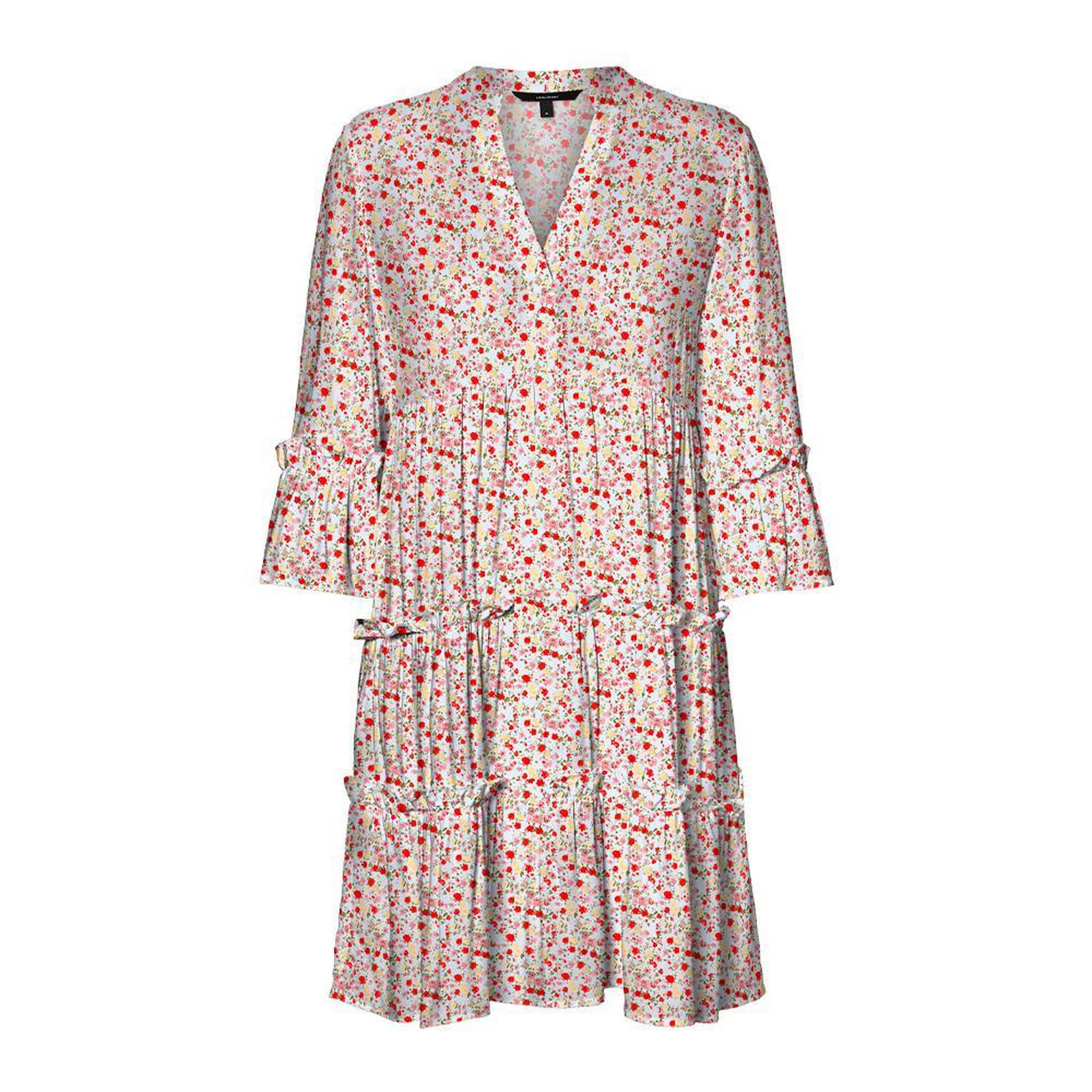 Vero Moda Robe Blanche/Rouge Femme Vero Moda Easy. Coloris disponibles : Rouge