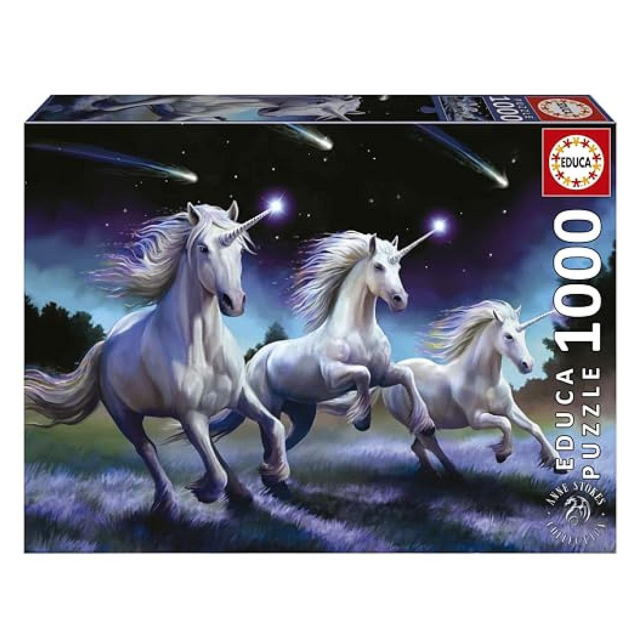 EDUCA Puzzle 1000 pcs Licornes Anne Stokes