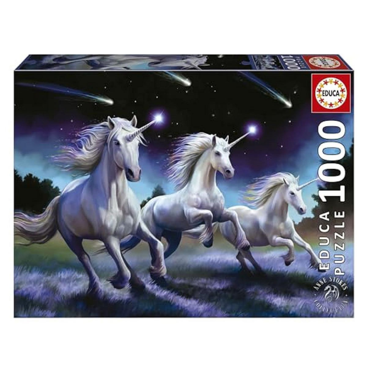EDUCA Puzzle 1000 pcs Licornes Anne Stokes