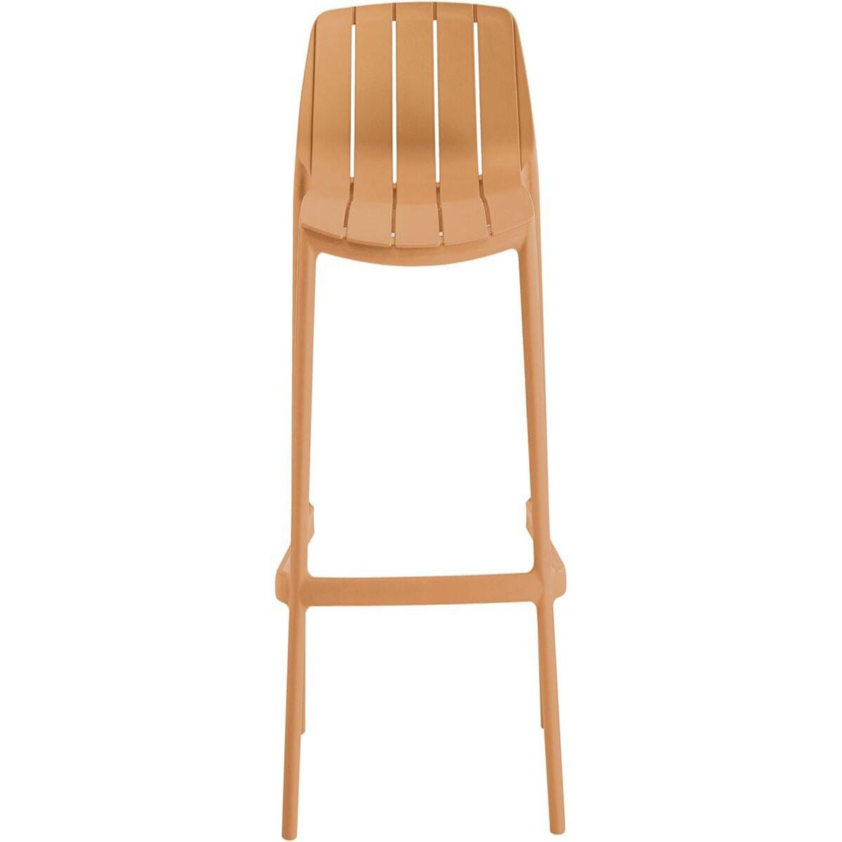 Habitat et Jardin Table et chaises hautes de bistrot empilables  Vaena  - 2 places - Orange