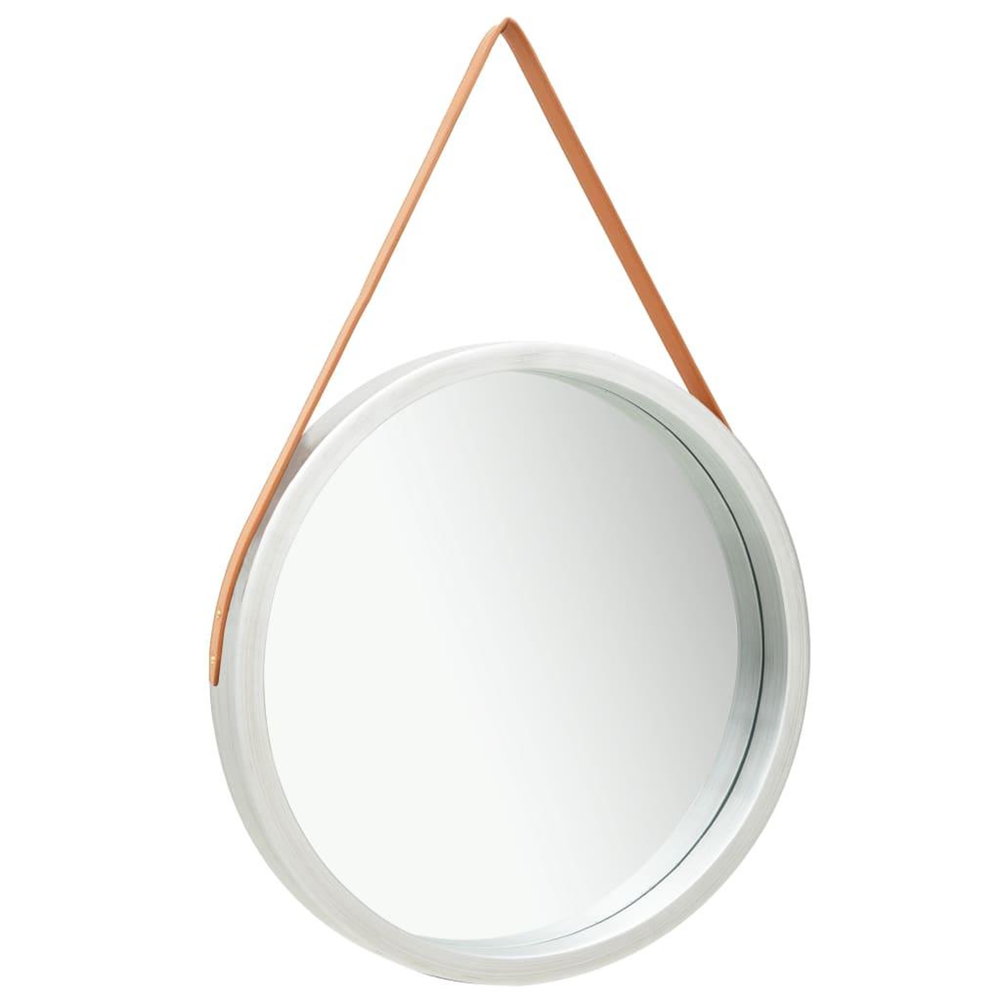 Voir la diapositive 2 : VIDAXL Miroir mural avec sangle 60 cm Argente