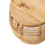 Voir la diapositive 3 : Paris Prix Table d'Appoint en Rotin  Ana  45cm Naturel