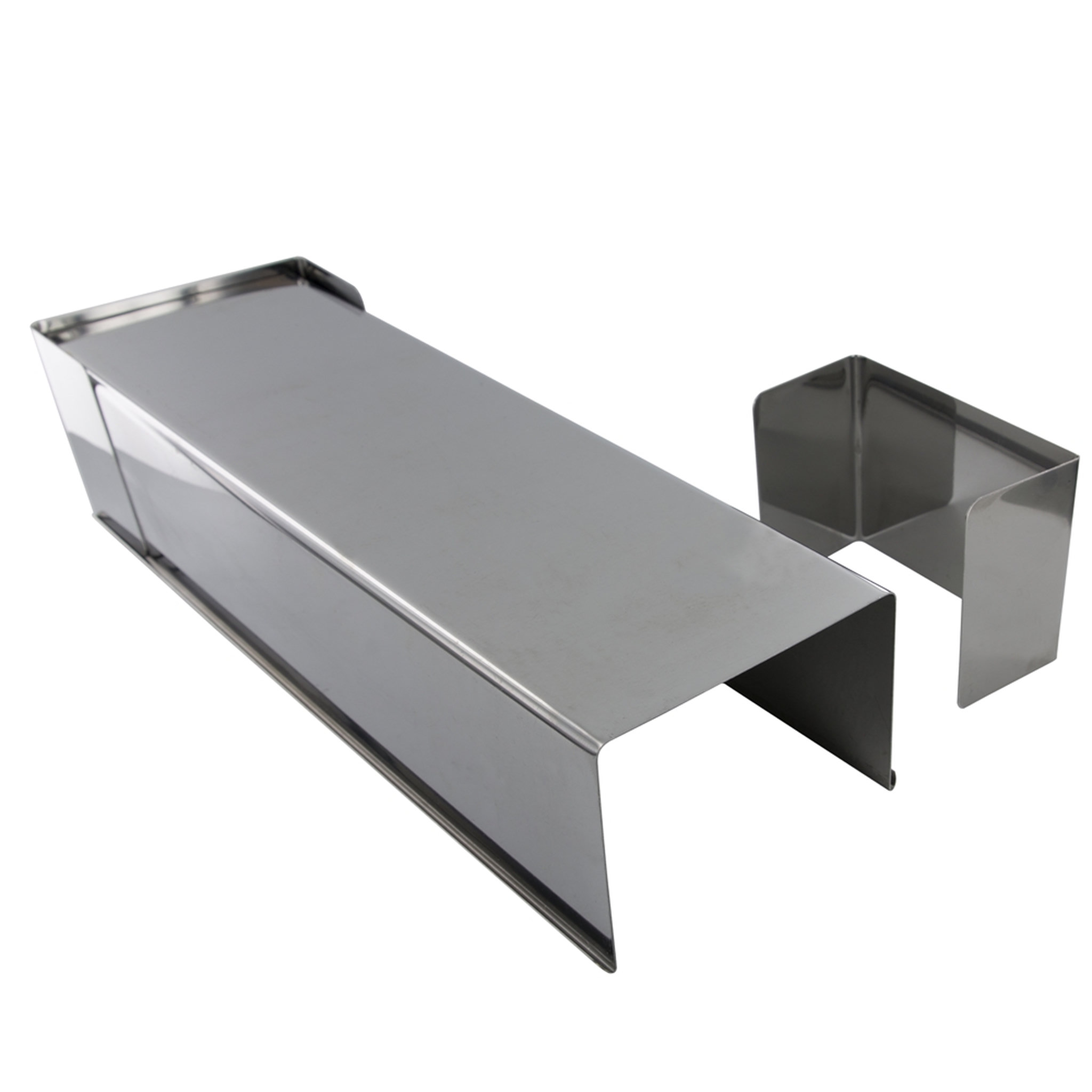 Voir la diapositive 1 : Gouttière à bûche en inox 31 cm