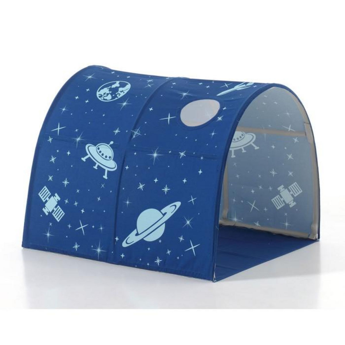 Paris Prix Pack - Lit Enfant, Tente, 3 Pochettes & Tunnel  Pino Astronaute II  Blanc