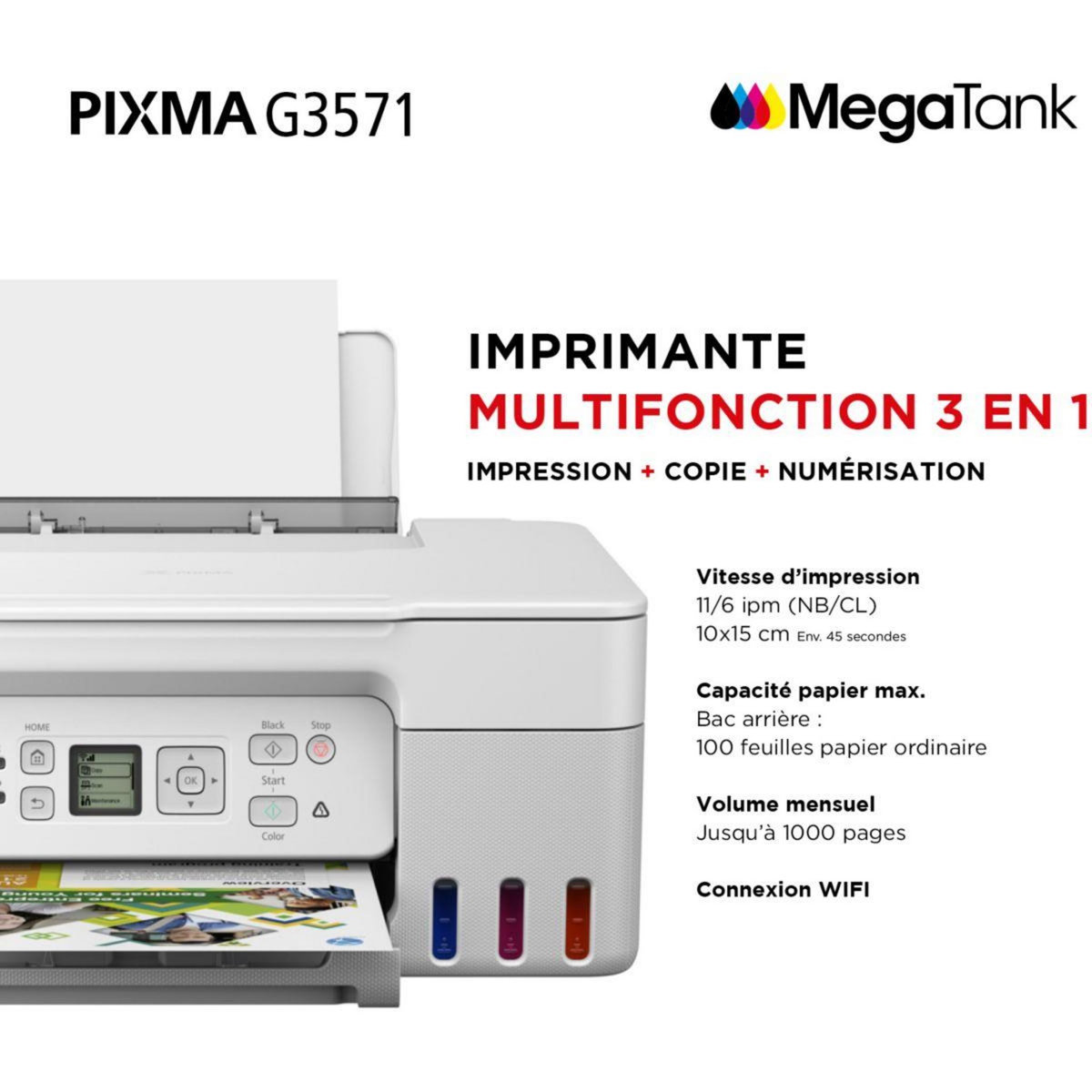 Canon Imprimante jet d'encre Megatank G3571