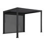 Voir la diapositive 1 : SWEEEK Pergola bioclimatique aluminium 3x3m V2 Triomphe + store 3m