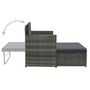 Voir la diapositive 3 : VIDAXL Salon de jardin 2 pcs avec coussins Resine tressee Gris