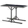 Voir la diapositive 4 : VIDAXL Table de jardin Anthracite 110x53x72 cm Verre et resine tressee