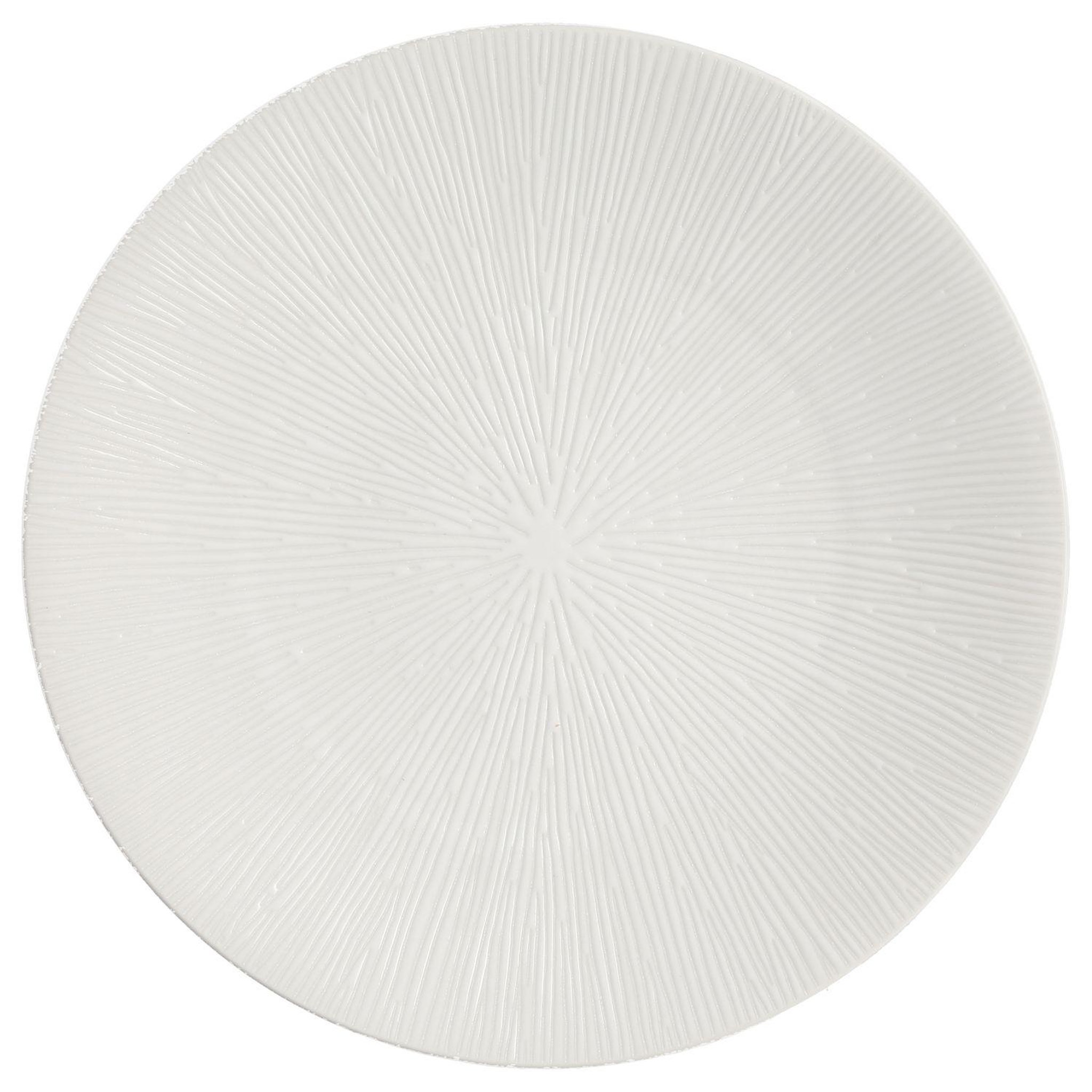 FIVE Assiette plate Atelier - Céramique - Crème. Coloris disponibles : Gris